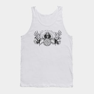 Black Magic Seer Black Print Tank Top